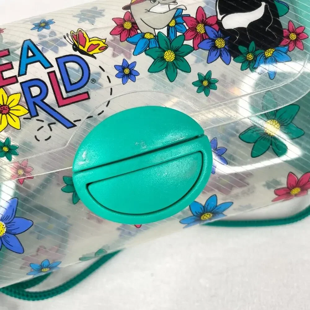 Rare Vintage Sea World Plastic Clear Mini Purse